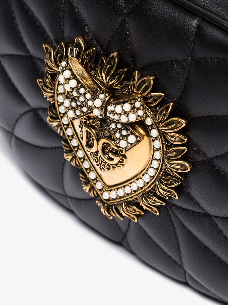 Black Devotion Quilted Camera Bag