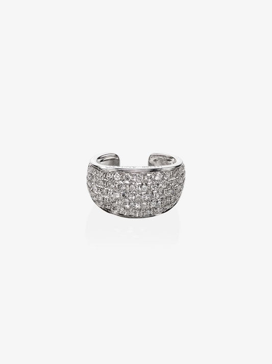 18k White Gold Galaxy Diamond Ear Cuff