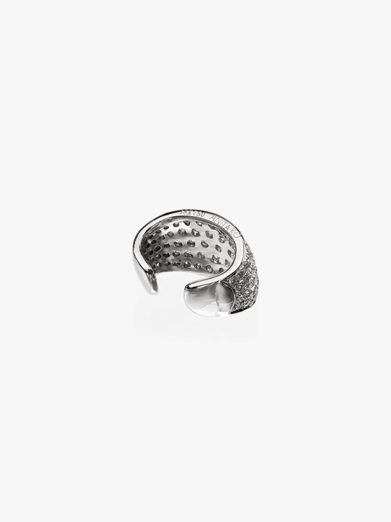 18k White Gold Galaxy Diamond Ear Cuff