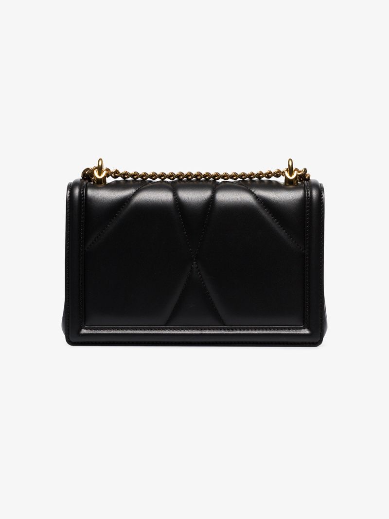 Black Mini Heart-embellished Cross Body Bag