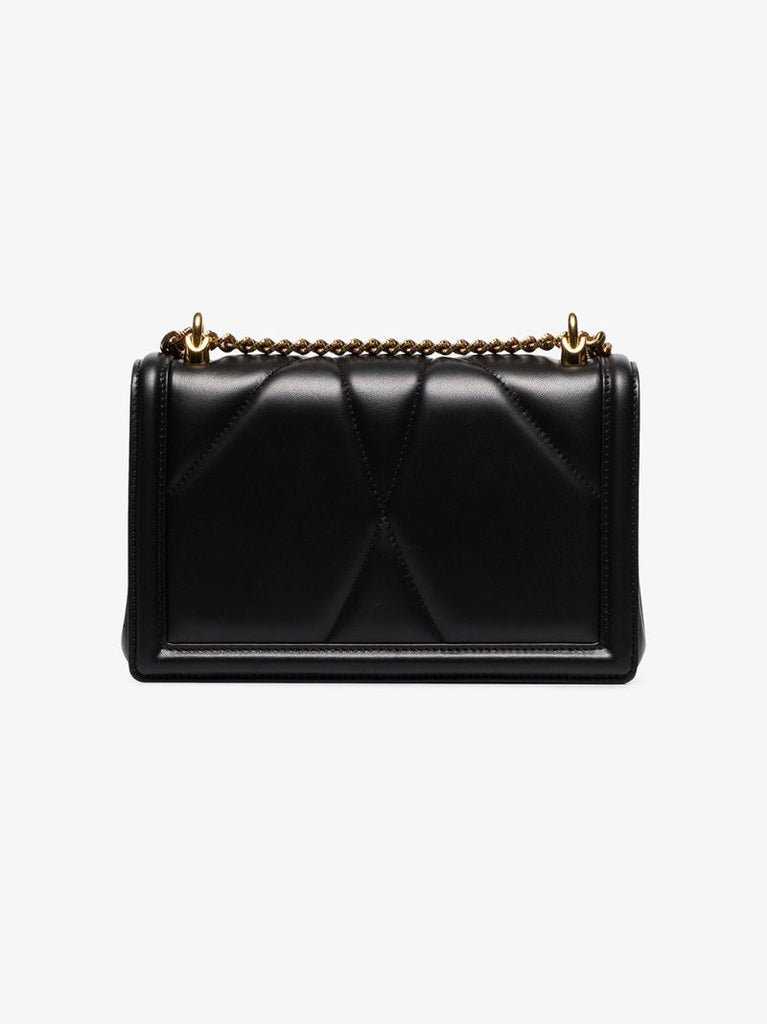 Black Mini Heart-embellished Cross Body Bag