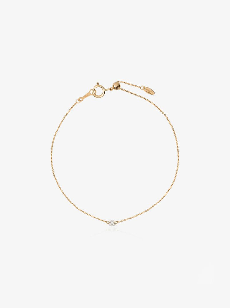 18k Yellow Gold Diamond Chain Bracelet