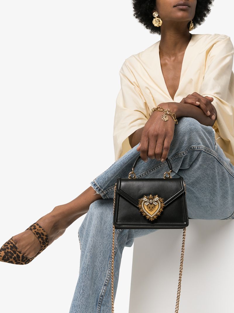 Black Devotion Mini Top Handle Bag