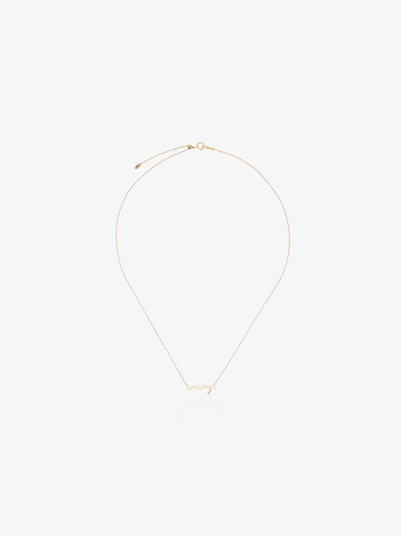 18k Yellow Gold Amour Diamond Necklace