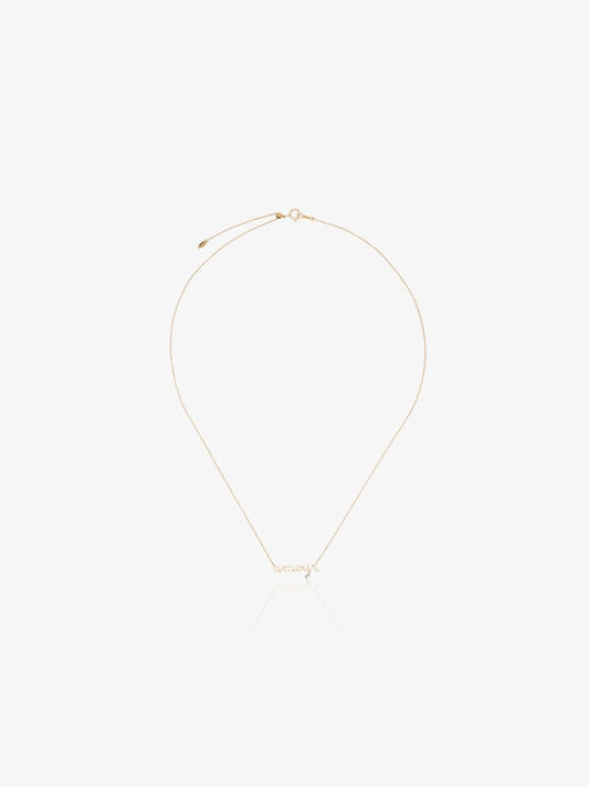 18k Yellow Gold Amour Diamond Necklace