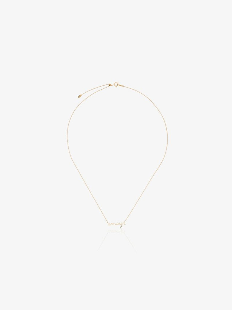 18k Yellow Gold Amour Diamond Necklace