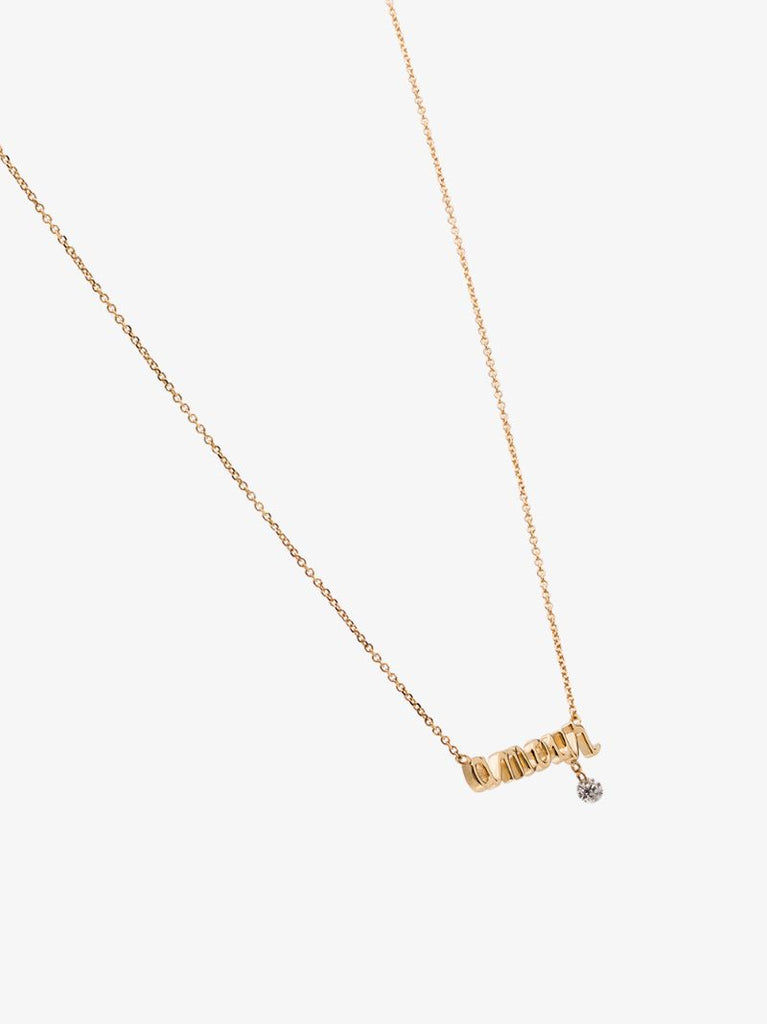 18k Yellow Gold Amour Diamond Necklace