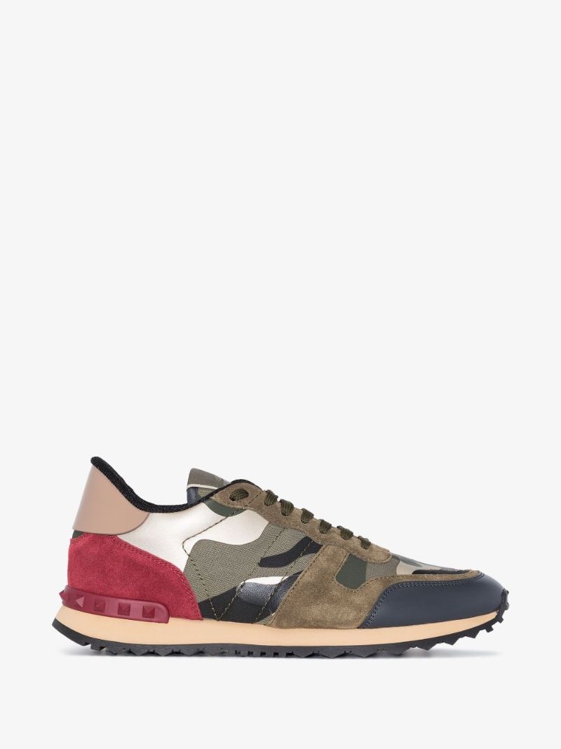 Green Rockrunner Camouflage Low Top Sneakers