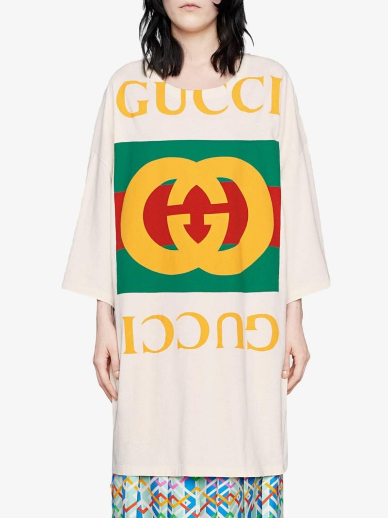 Oversized T-shirt with Gucci Logo