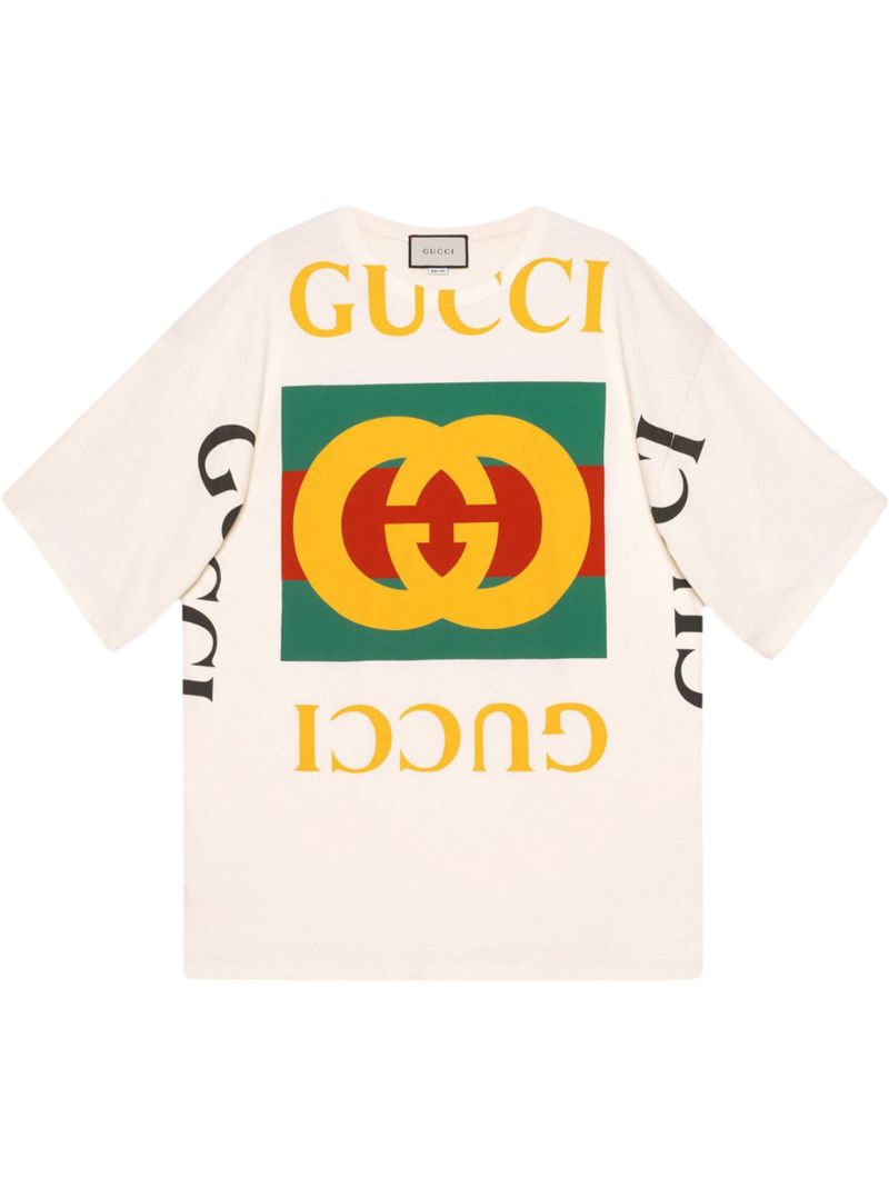 Oversized T-shirt with Gucci Logo
