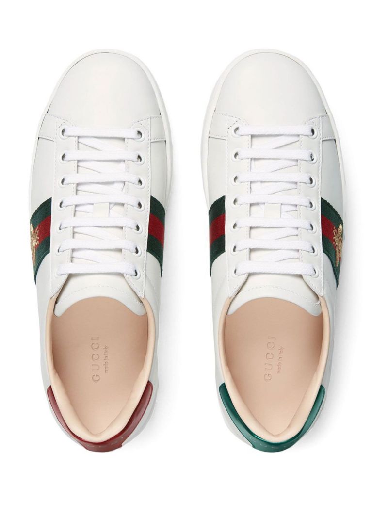 White Ace 50 Platform Leather Sneakers