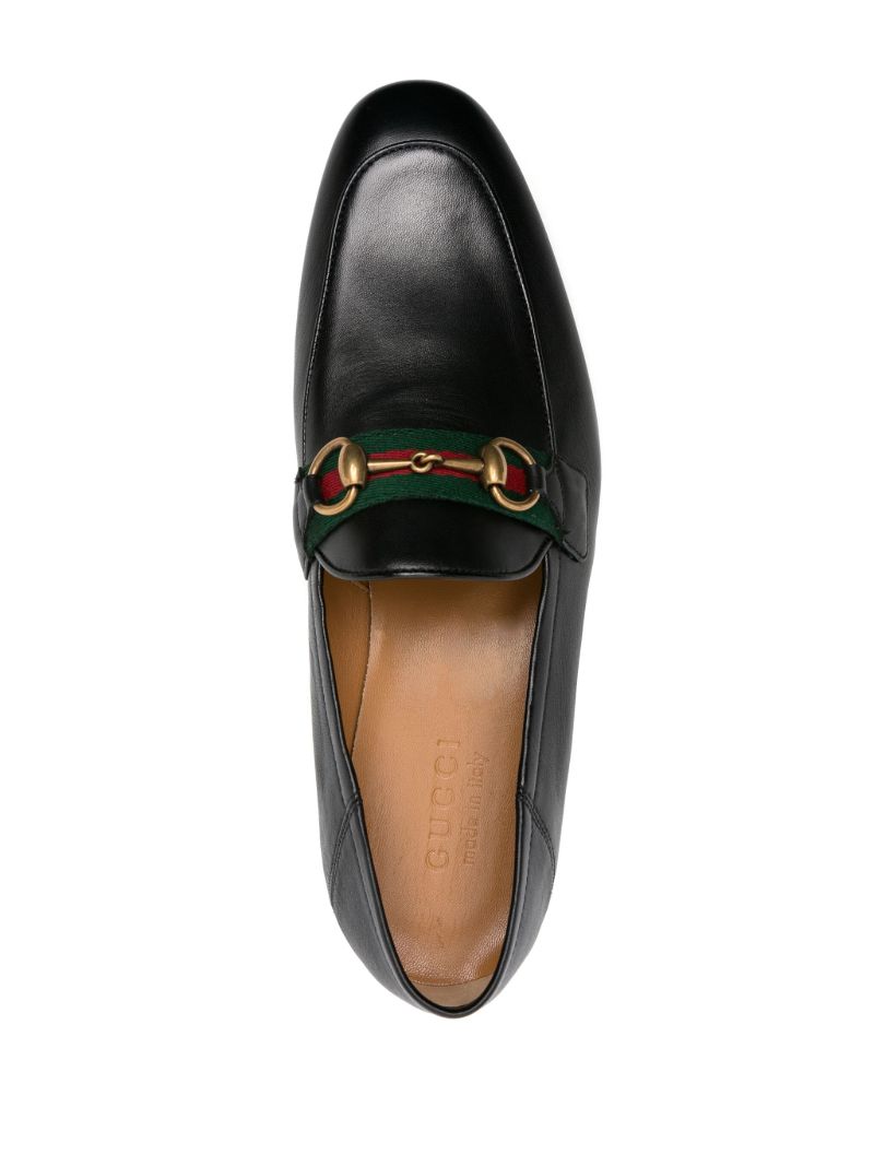 Black Brixton Horsebit Leather Loafers