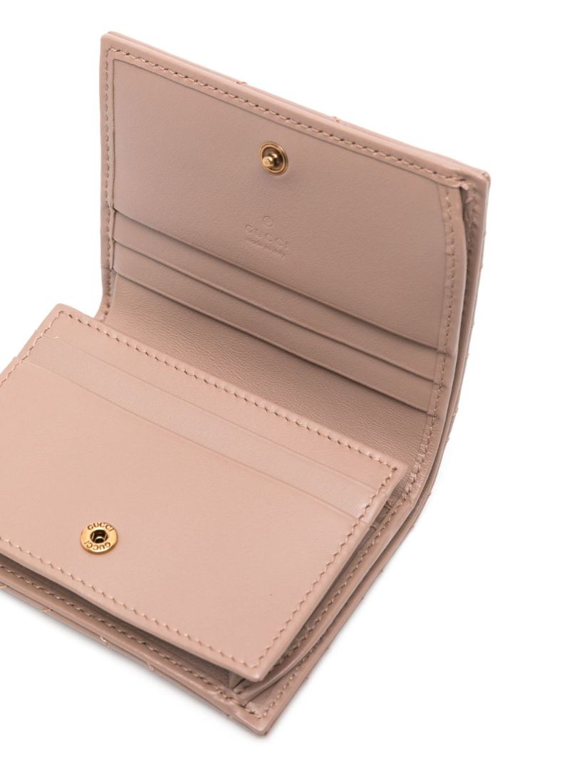 Neutral Gg Marmont Leather Wallet