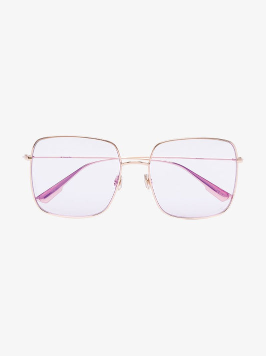 Gold Tone Diorstellaire1 Square Sunglasses