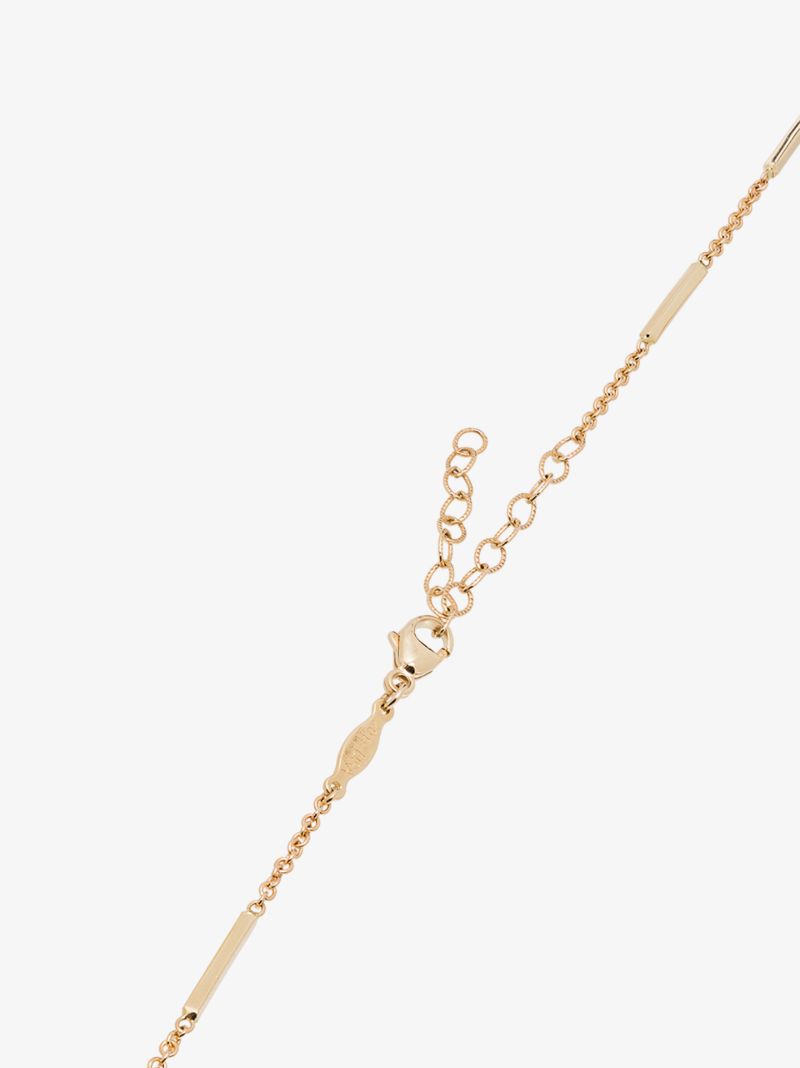 14k Yellow Gold Onyx Diamond Chain Necklace