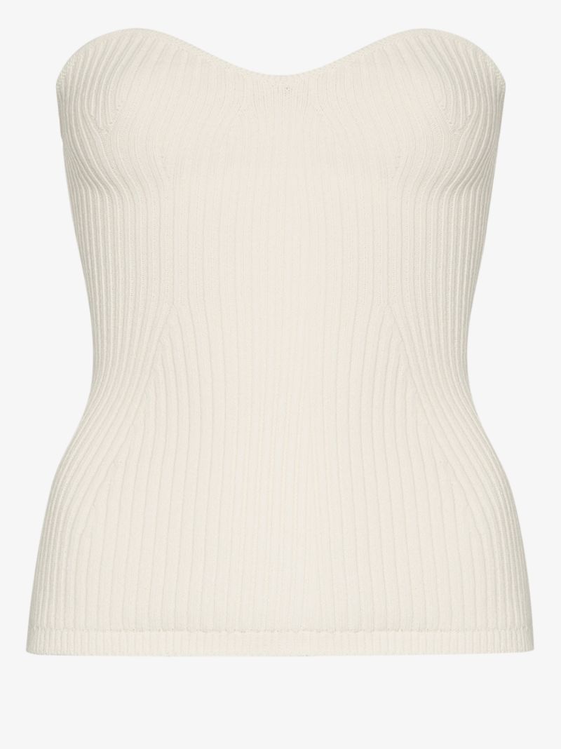 Lucie Ribbed Knit Bustier