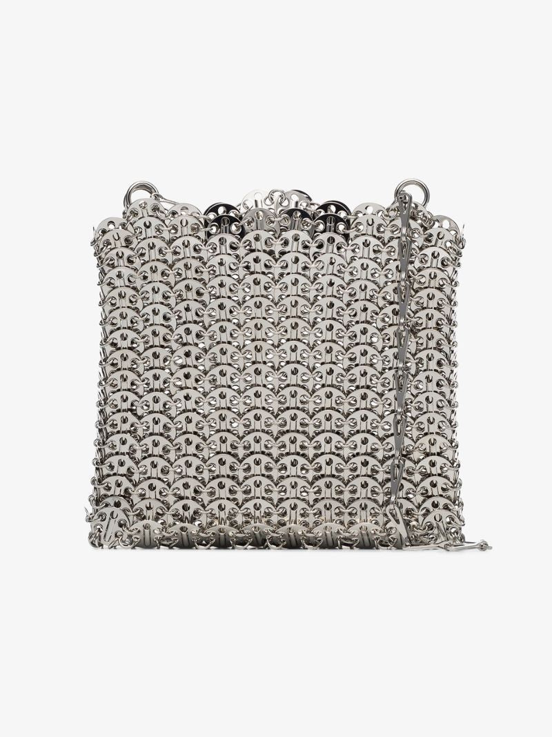 Silver Tone Iconic 1969 Chain Shoulder Bag