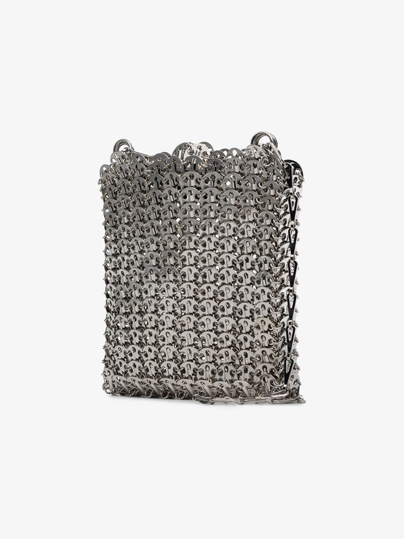 Silver Tone Iconic 1969 Chain Shoulder Bag
