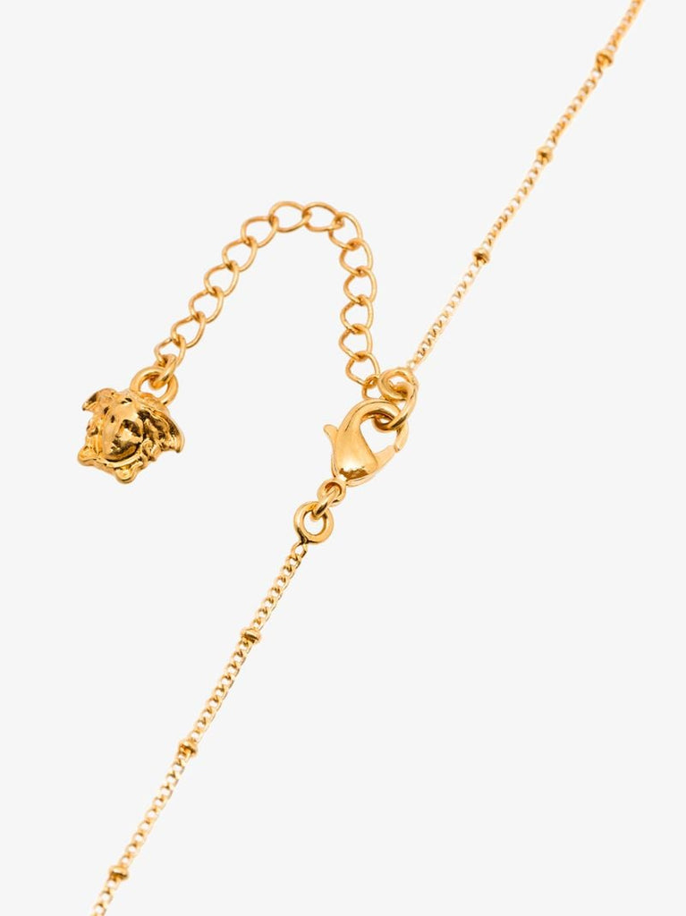 Gold Tone Medusa Tribute Pendant Necklace