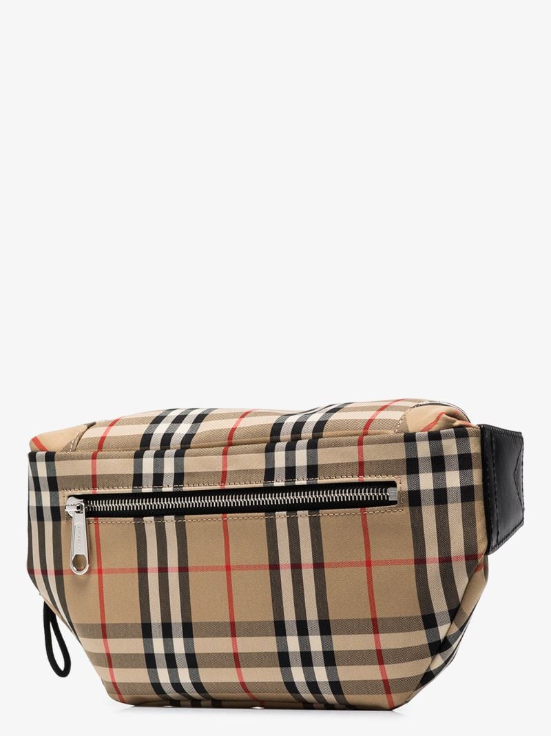 Neutral Vintage Check Cross Body Bag