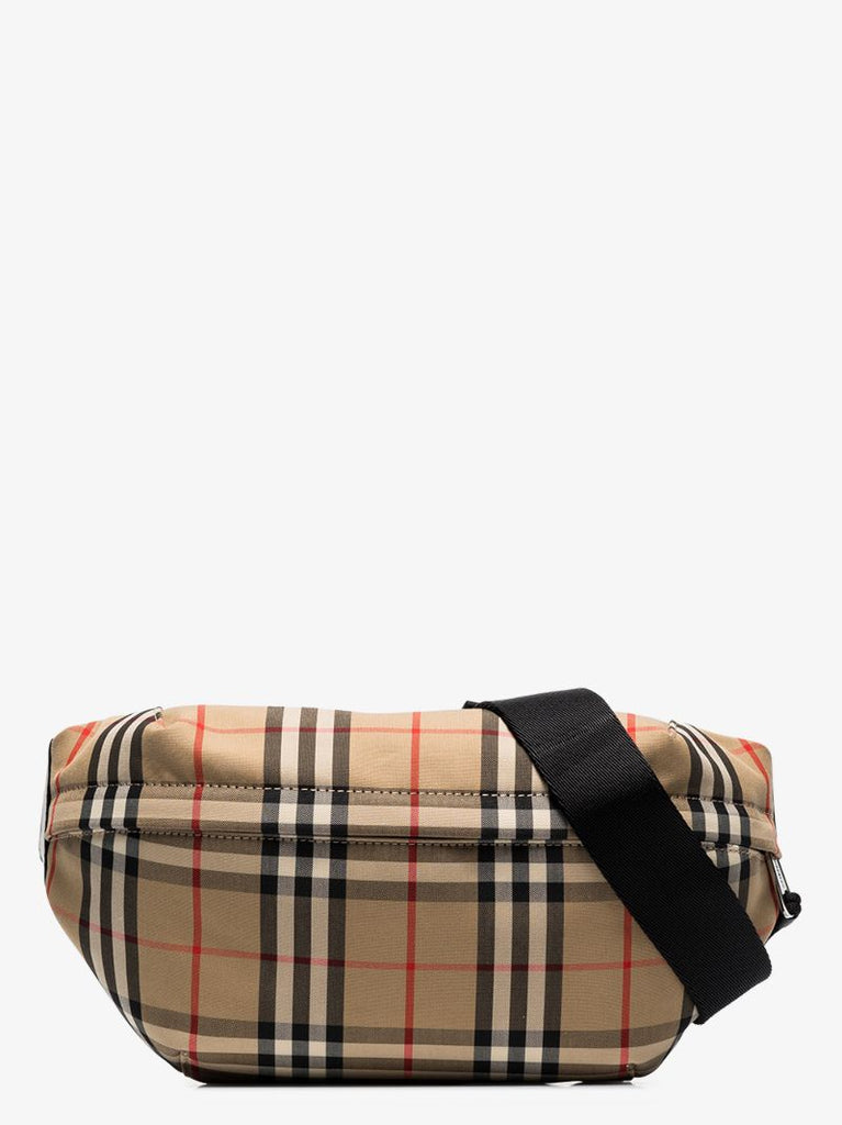 Neutral Vintage Check Cross Body Bag