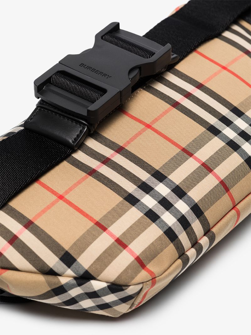 Neutral Vintage Check Cross Body Bag