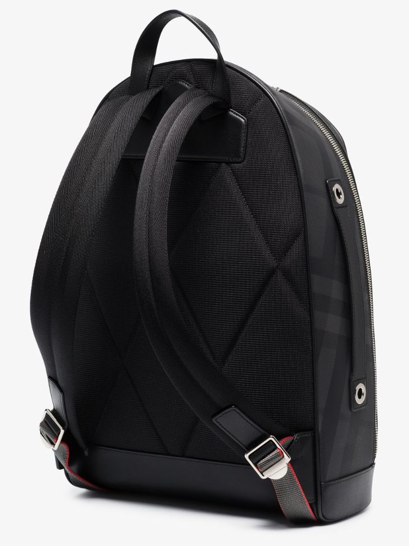 Black Rocco Tonal Check Backpack