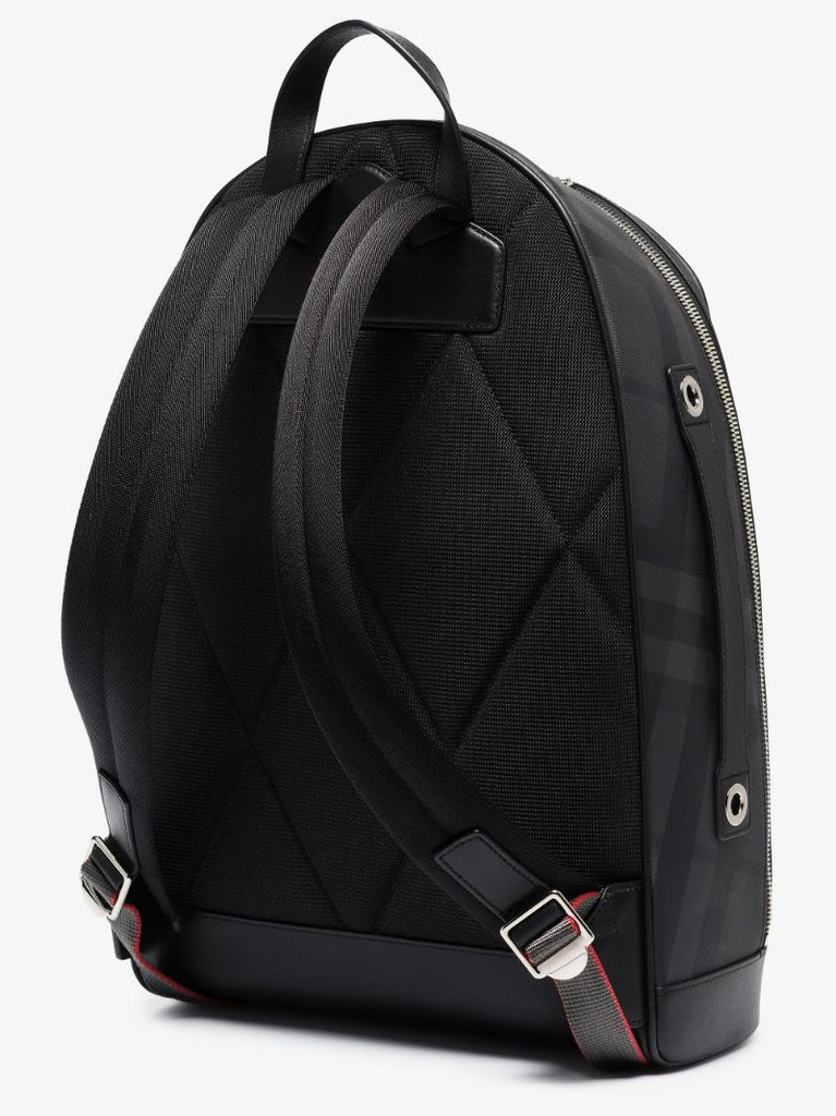 Black Rocco Tonal Check Backpack