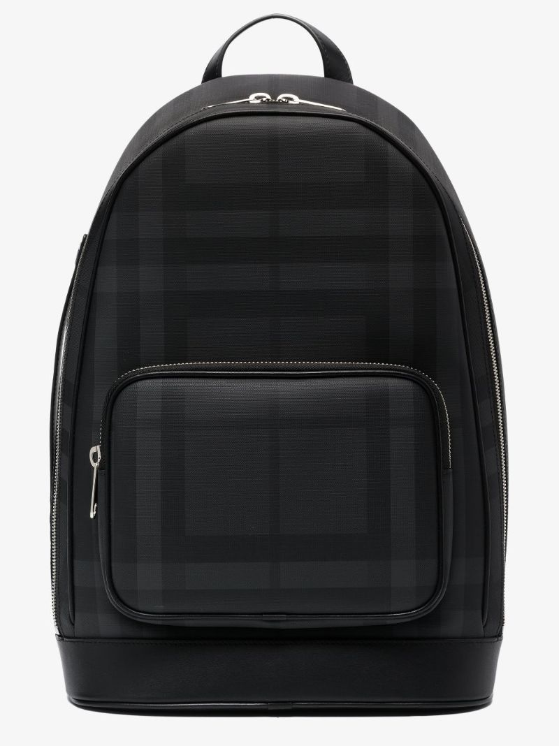 Black Rocco Tonal Check Backpack