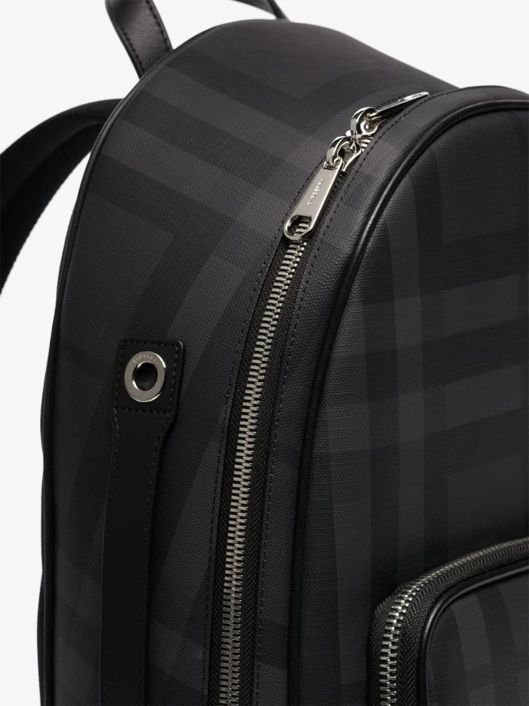 Black Rocco Tonal Check Backpack