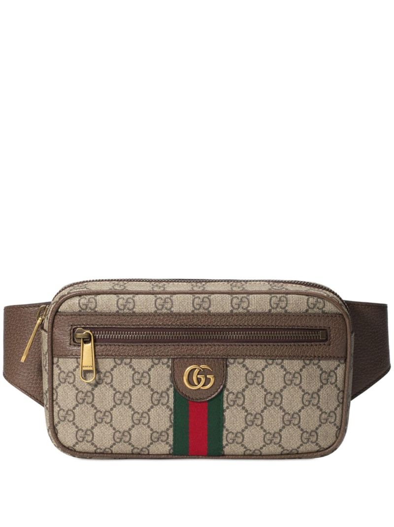 Brown Ophidia Gg Belt Bag