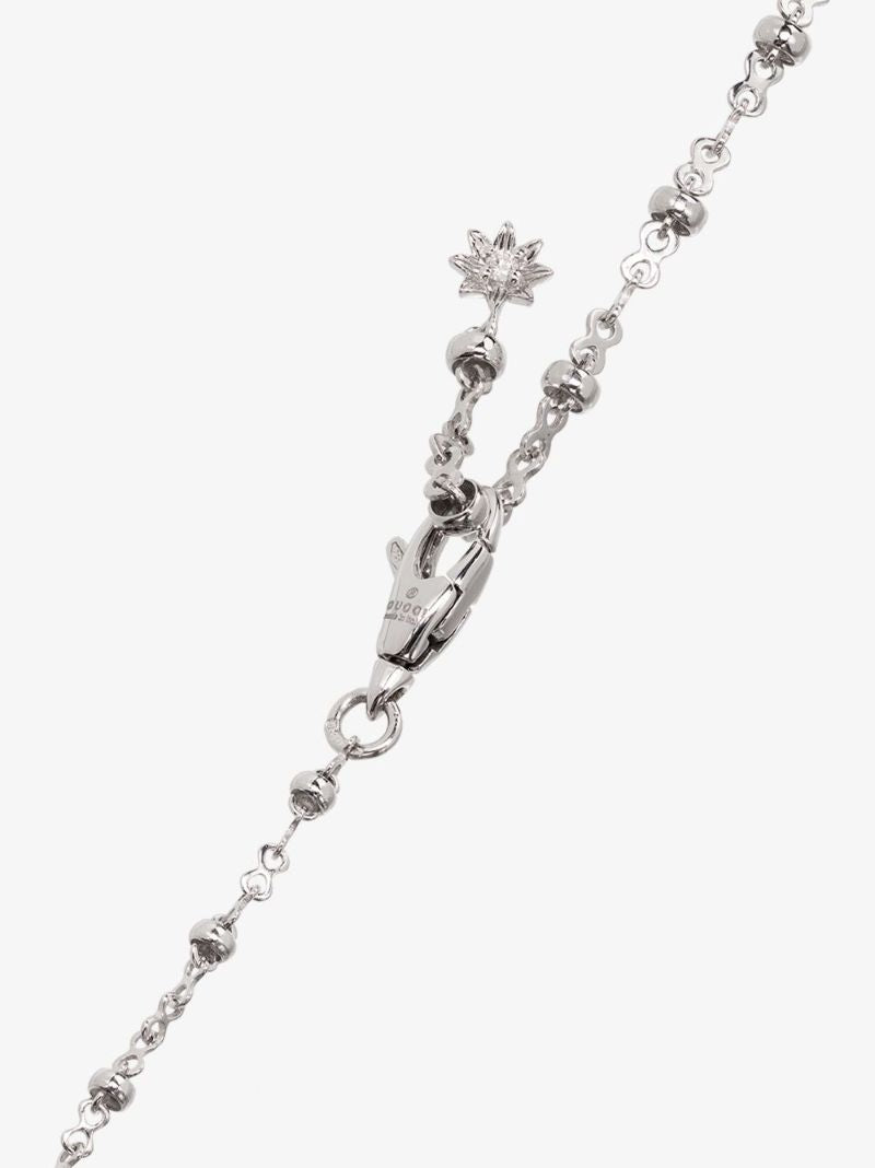 18k White Gold Gg Diamond Necklace