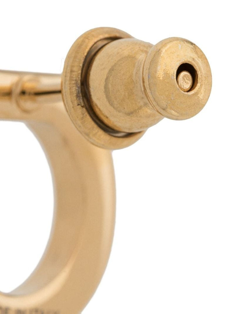 Gold-tone Gancini Crystal Stud Earrings