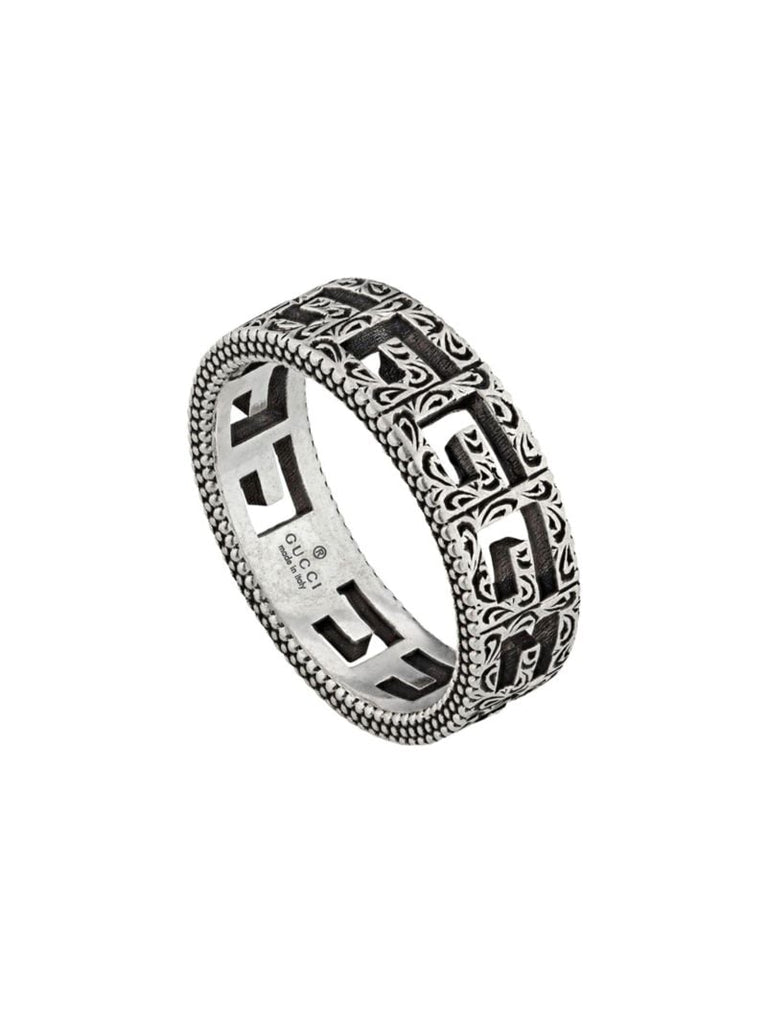 Silver Ring with Square G