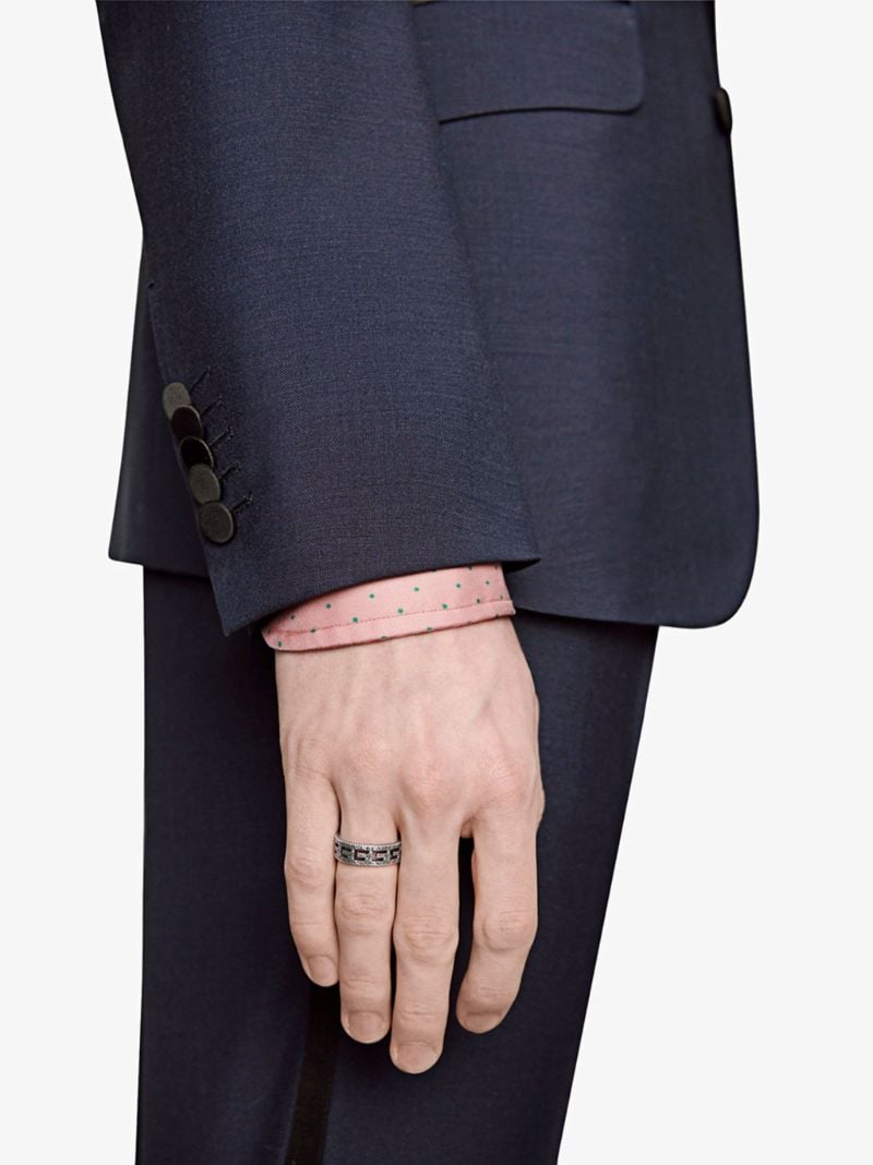 Silver Ring with Square G