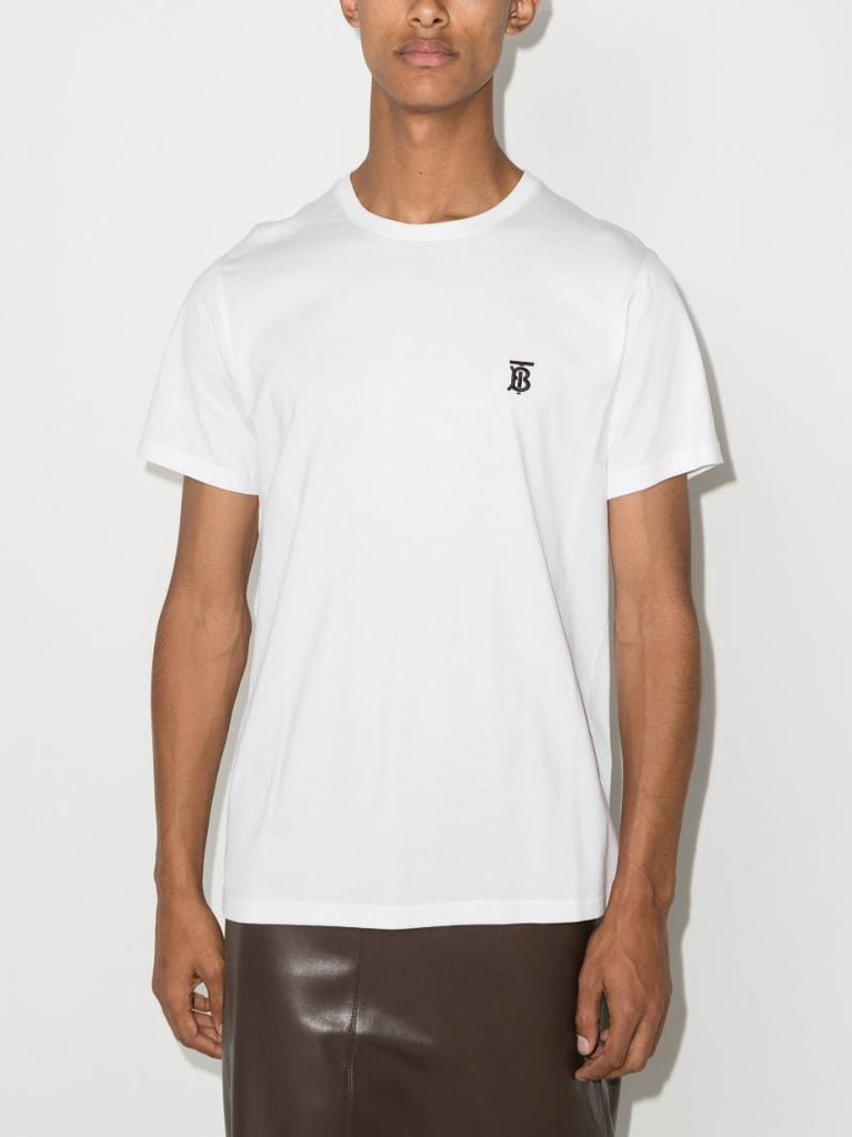 White Monogram Logo T-shirt