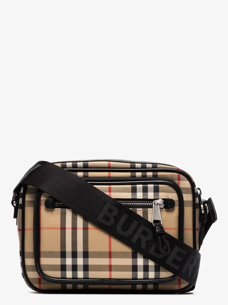 Brown Vintage Check Cross Body Bag