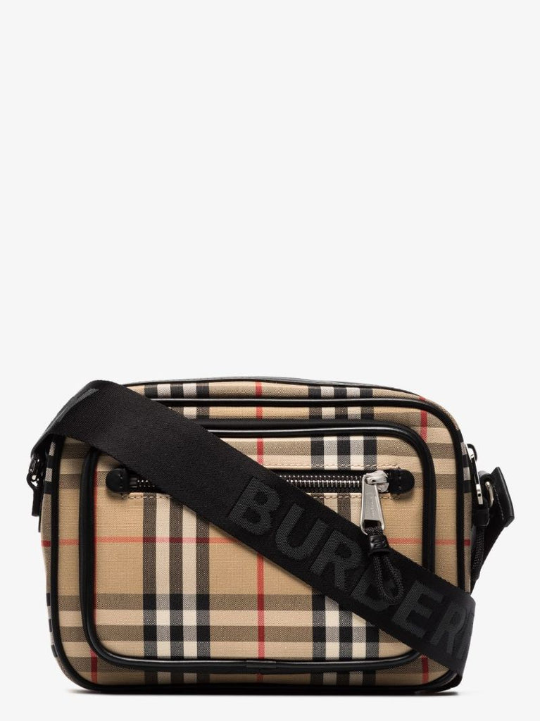 Brown Vintage Check Cross Body Bag