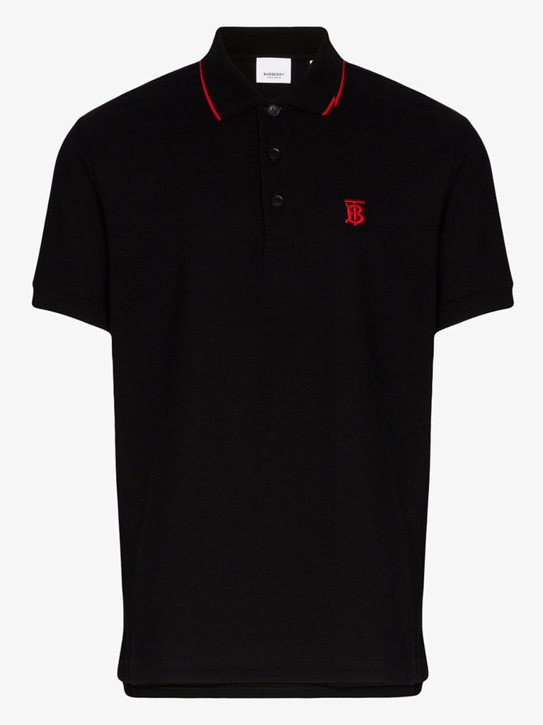 Black Cotton Polo Shirt