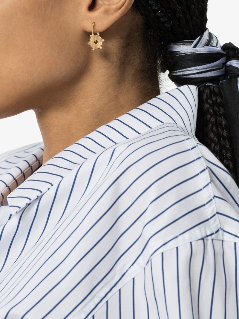 18k Yellow Gold Element Onyx Charm