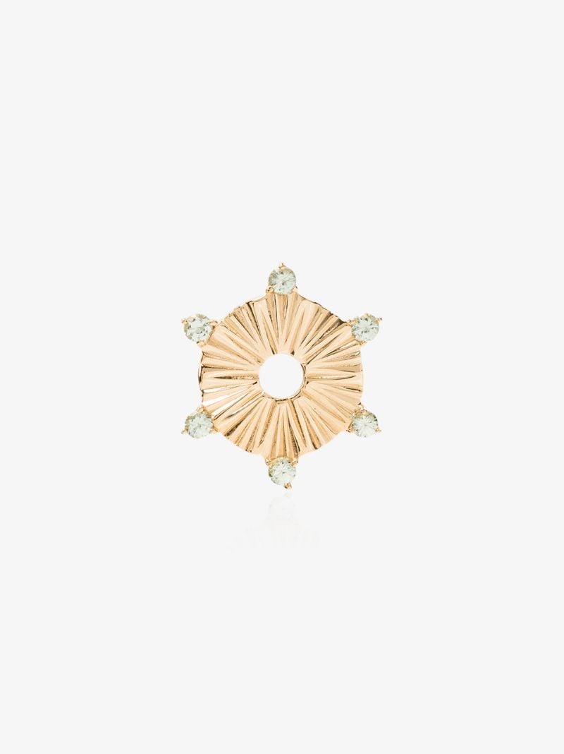 18k Yellow Gold Element Onyx Charm