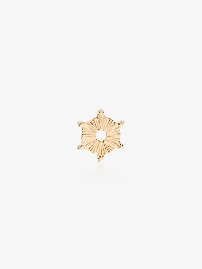 18k Yellow Gold Element Onyx Charm