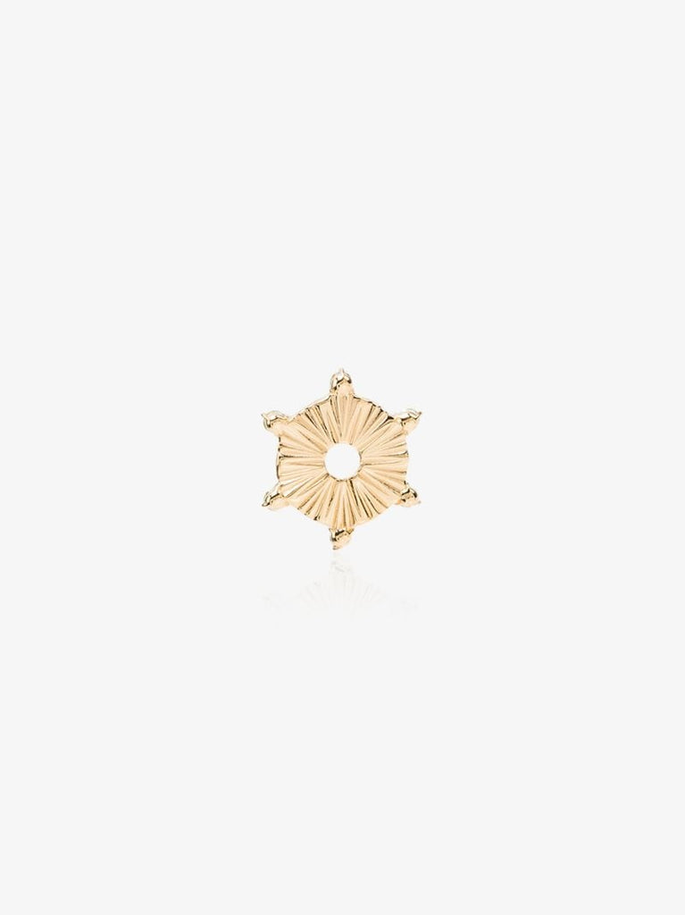 18k Yellow Gold Element Onyx Charm