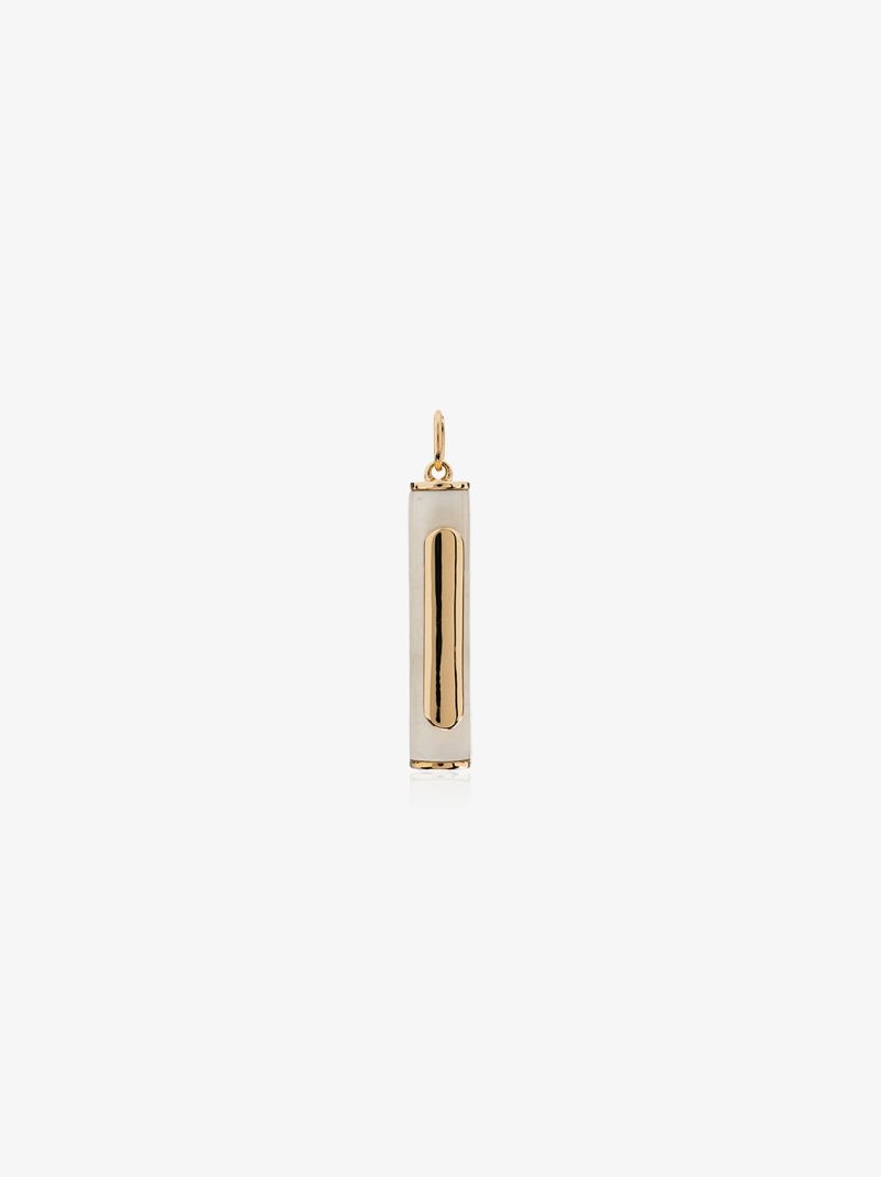 18k Yellow Gold Wood Element Charm