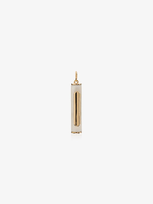 18k Yellow Gold Wood Element Charm