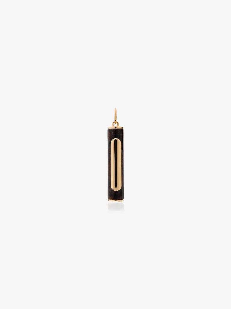 18k Yellow Gold Jasper Element Charm