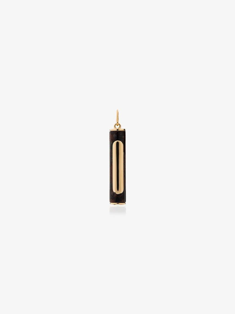18k Yellow Gold Jasper Element Charm