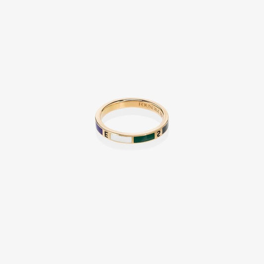18k Yellow Gold Course Correction Thin Band Ring