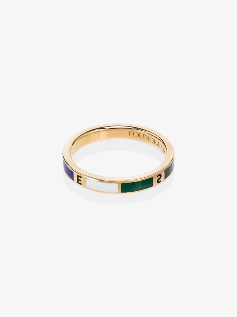 18k Yellow Gold Course Correction Thin Band Ring