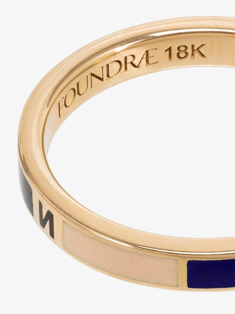 18k Yellow Gold Course Correction Thin Band Ring